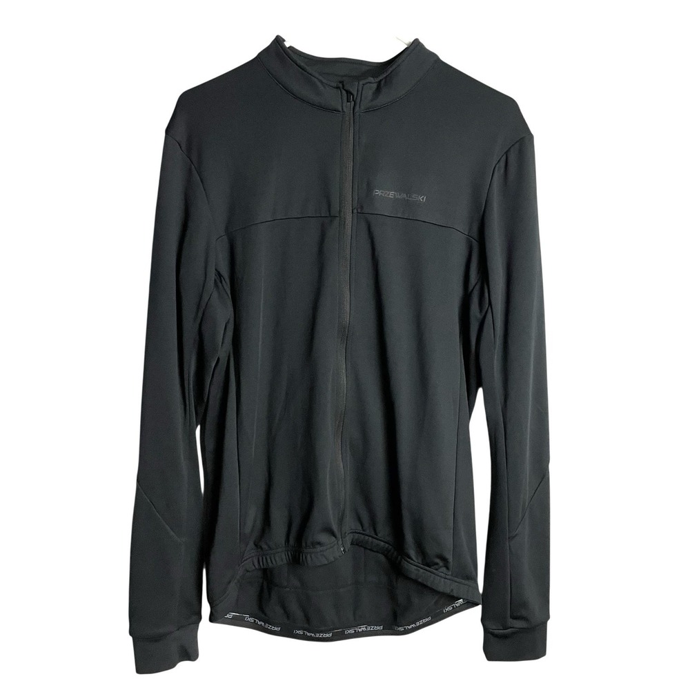 Przewalski Cycling Jersey Mens 2XL Black Thermal Running Pockets Full Zip